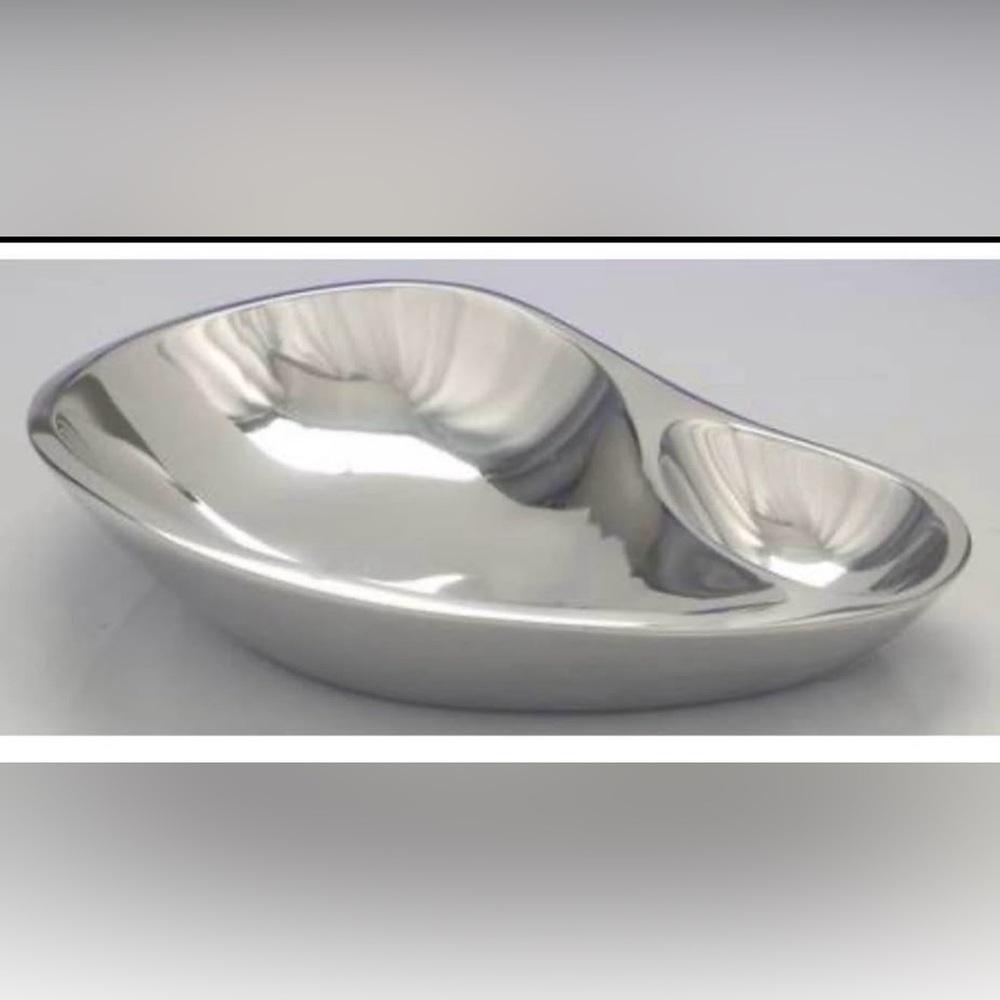 NWT Nambe Dharma Alloy Canapé Server with Storage Pouch